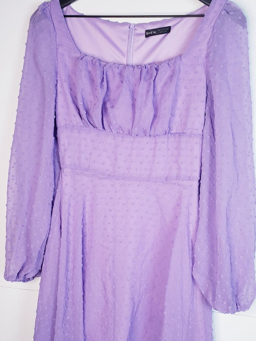 Shein Cute purple Sleeved Dress Size 2
